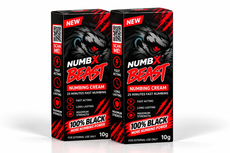 NUMBX Beast 100% Black Numbing Cream Pack of 2 - NUMBX Beast Tattoo Numbing Cream UK