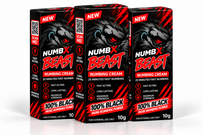NUMBX Beast 100% Black Numbing Cream Pack of 3